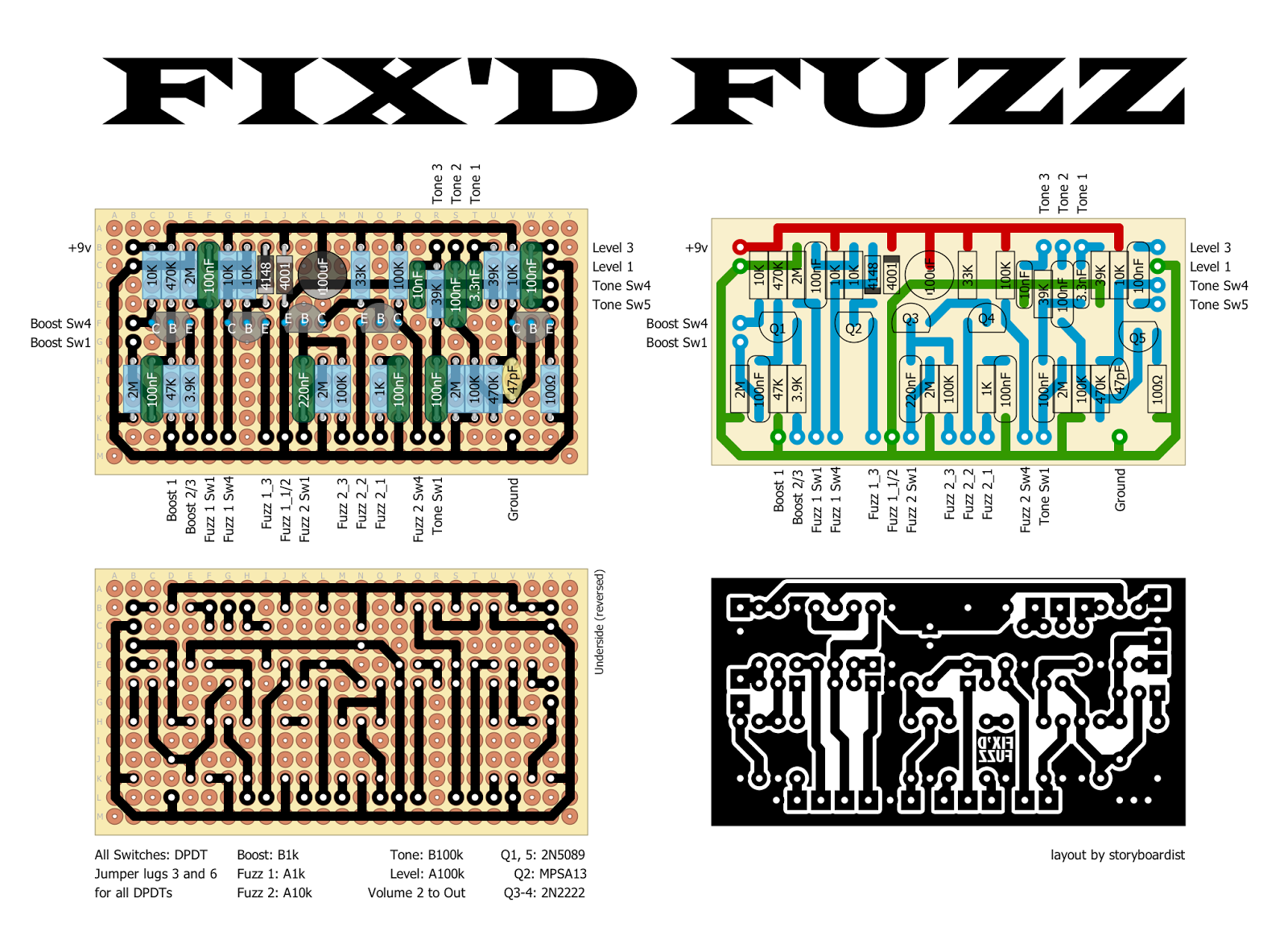 FUZZ108 (FuzzFaceMod Effector)今回塗装アウトレット - メルカリ